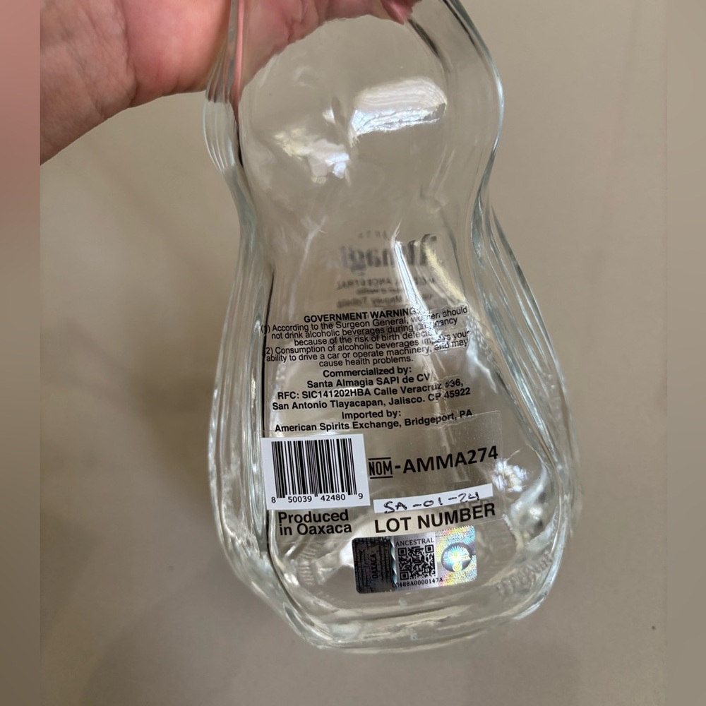 Santa Almagia Mezcal 750 ml empty bottle & original box - Picture 7 of 9